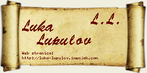 Luka Lupulov vizit kartica